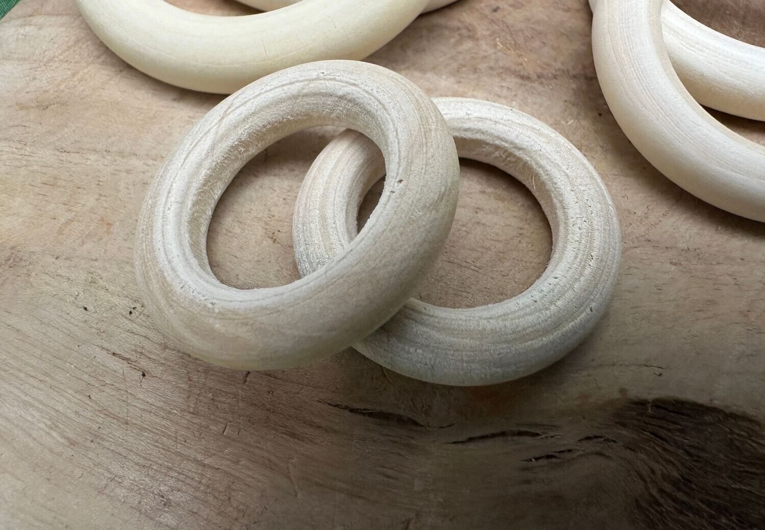 houten ringen, kies maat: 30 mm buitenzijde