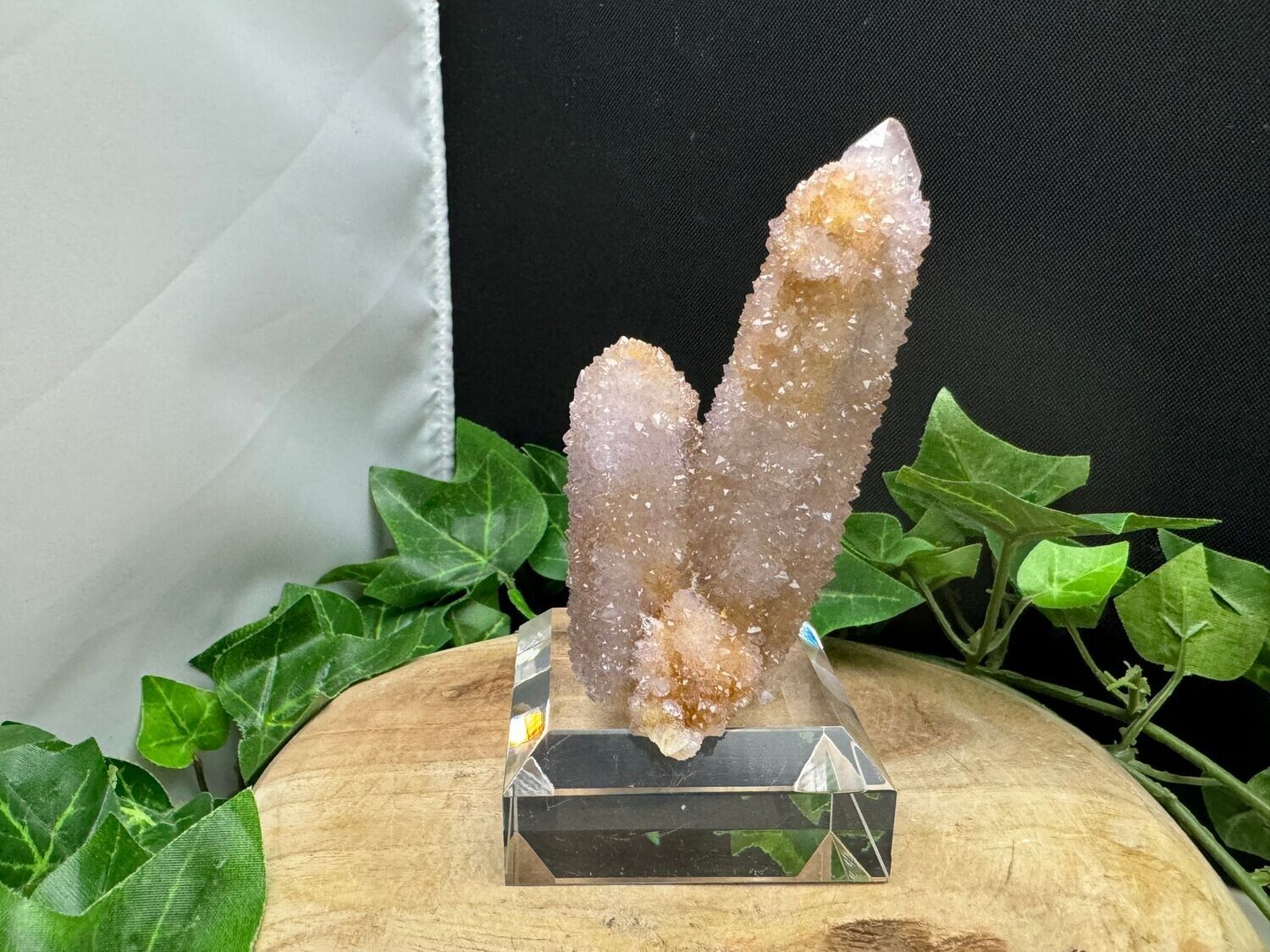 Cactus / Spirit Amethist op sokkel