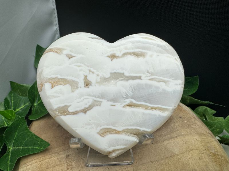 Witte pluim Agaat hart