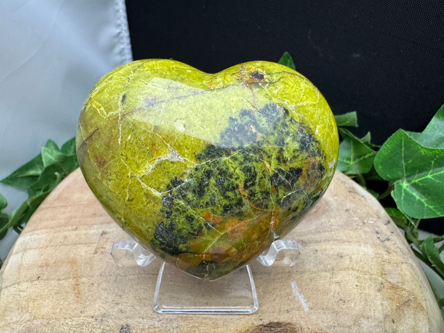 Groene opaal hart