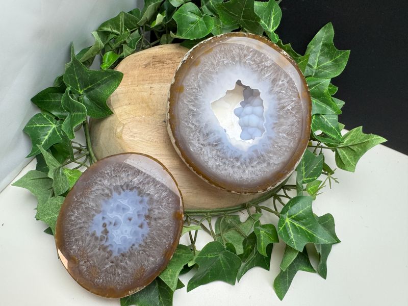 Agaat geode met Chalcedoon