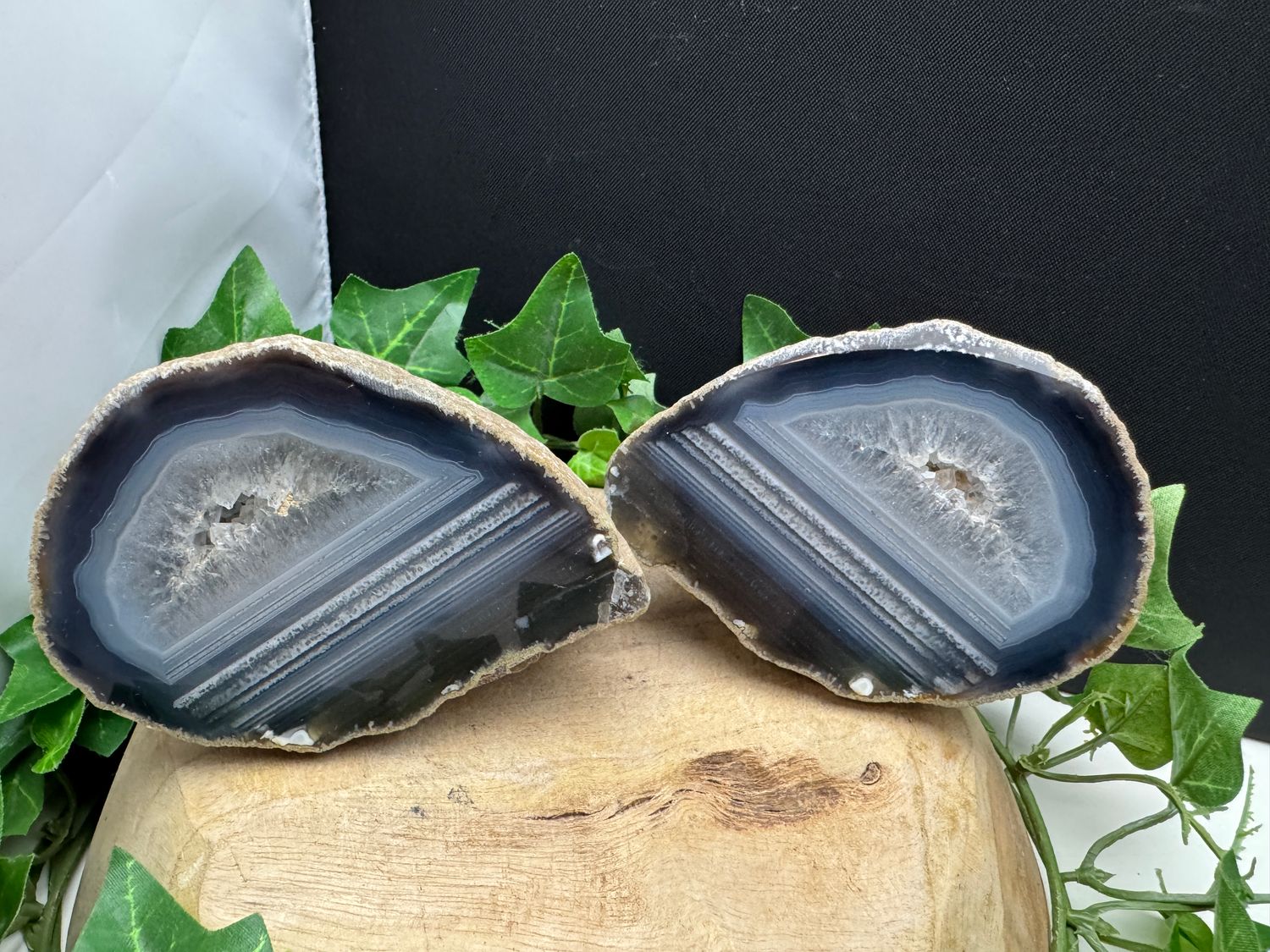 Agaat paar druzy
