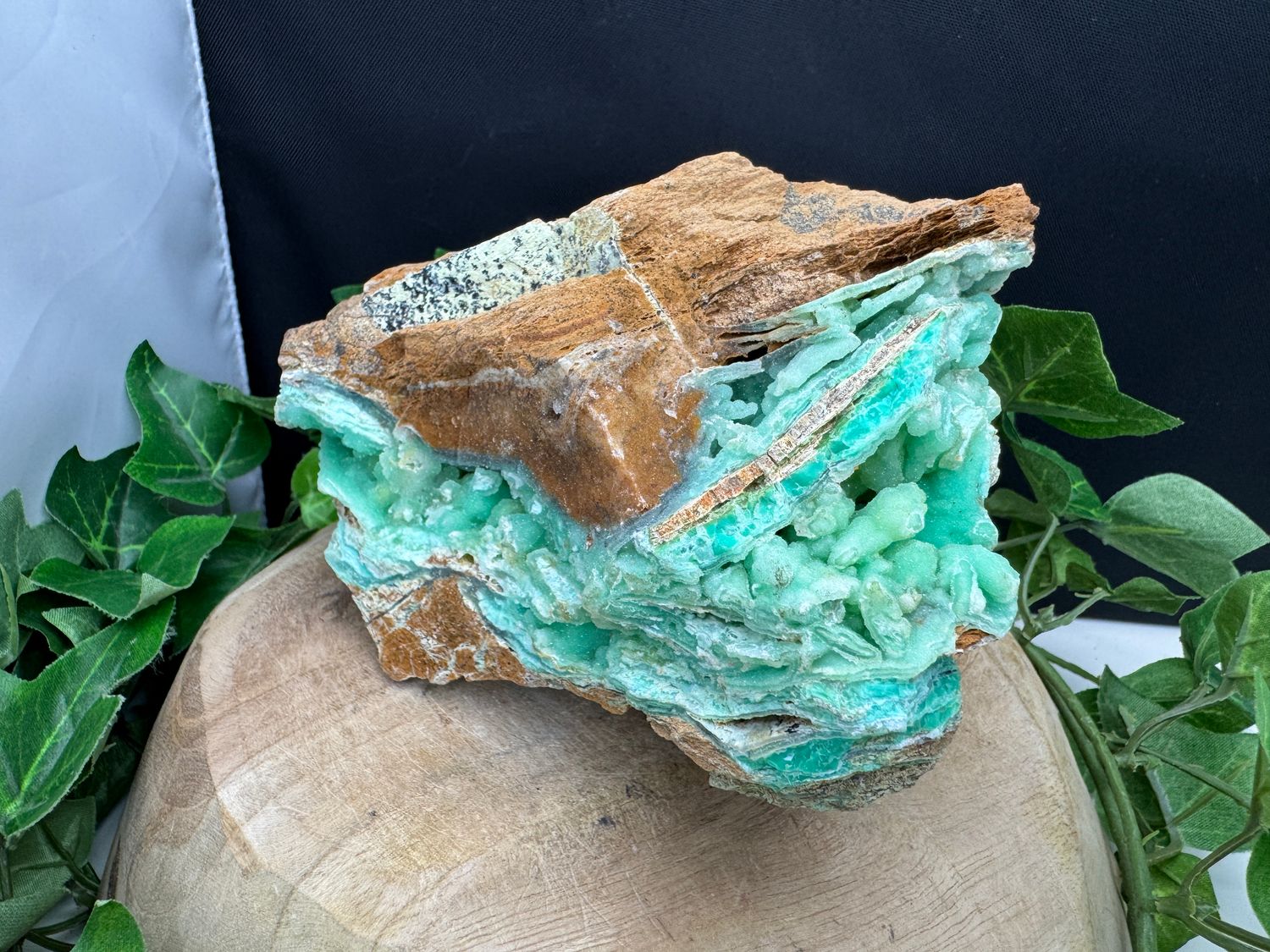 Garnieriet met druzy kwarts