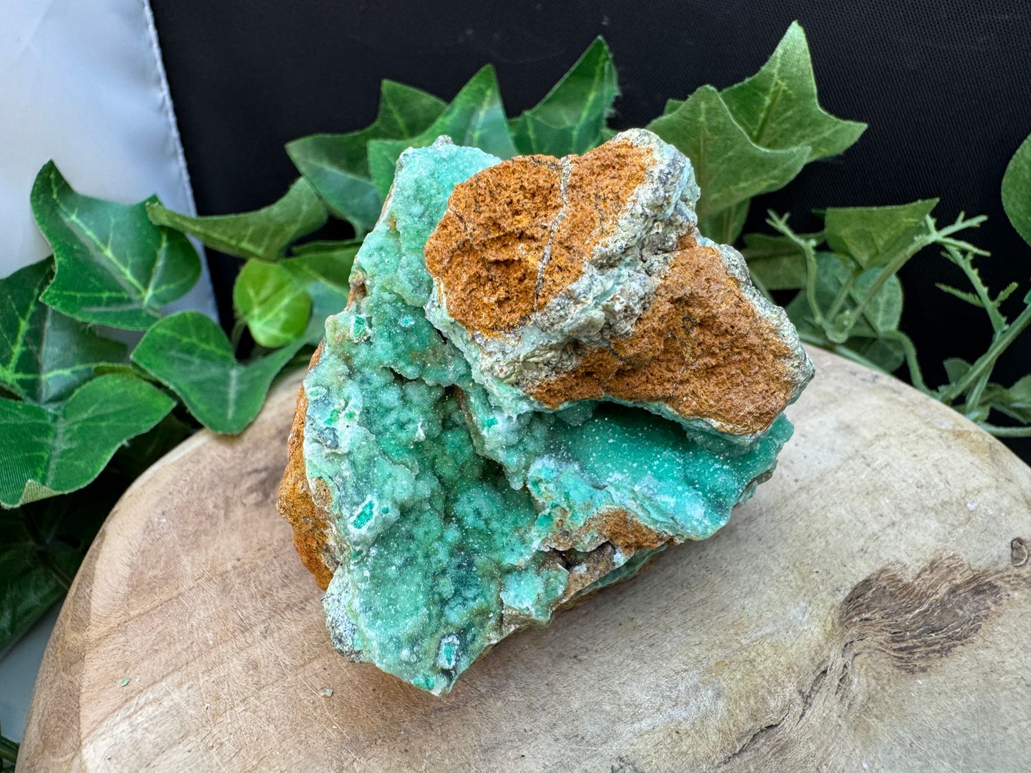 Garnieriet met druzy kwarts