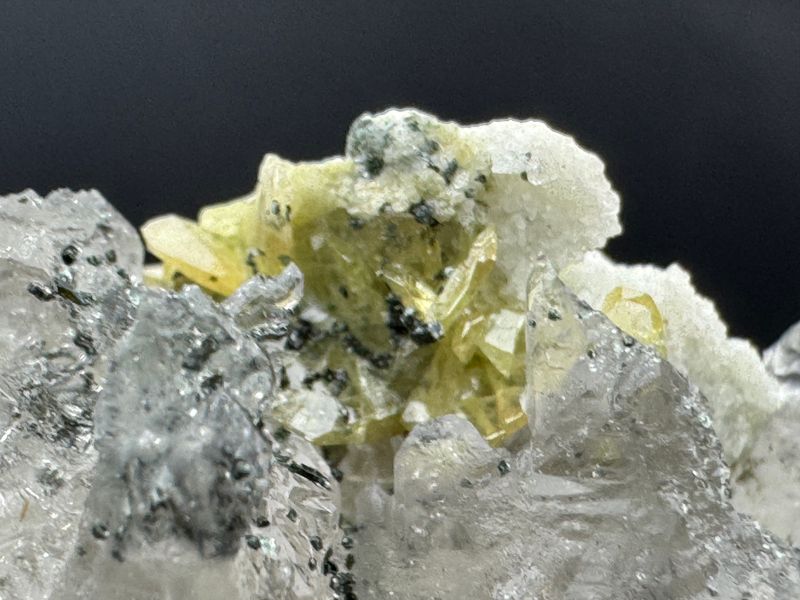 geëtste Kwarts met Titaniet