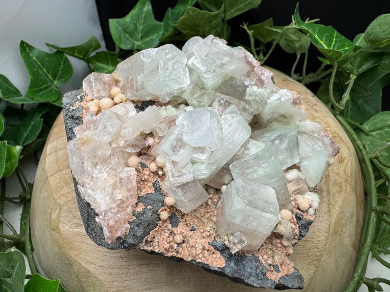 Apofyliet op Heulandiet Apofyliet op Heulandiet