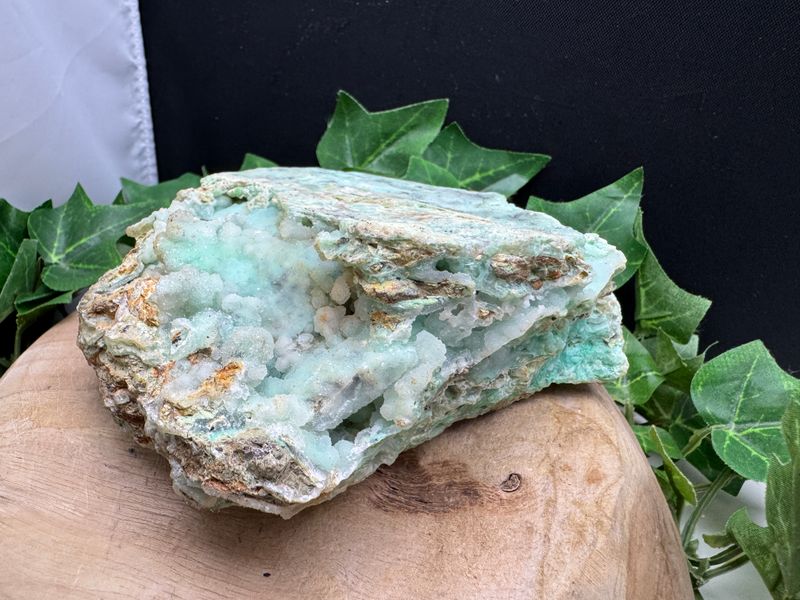 Garnieriet met druzy kwarts