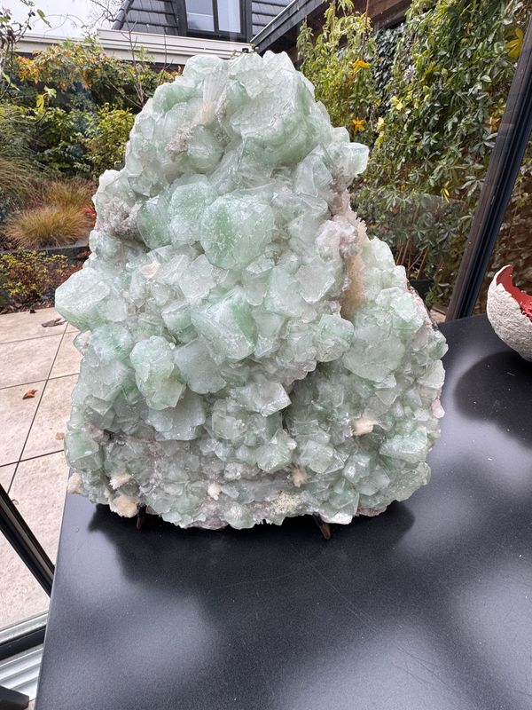 XXXL Groene Apofyliet met Scoleciet, Heulandiet en Stilbiet XXXL Groene Apofyliet met Scoleciet, Heulandiet en Stilbiet