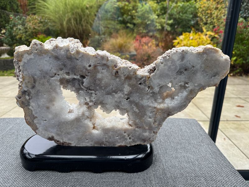 XL Bergkristal schijf op standaard XL Bergkristal schijf op standaard