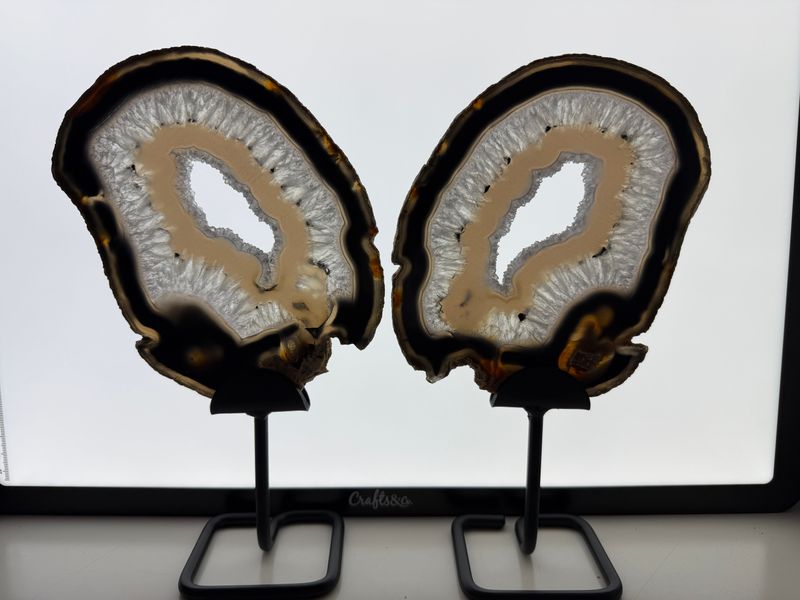 Supermooie set agaat schijven XL