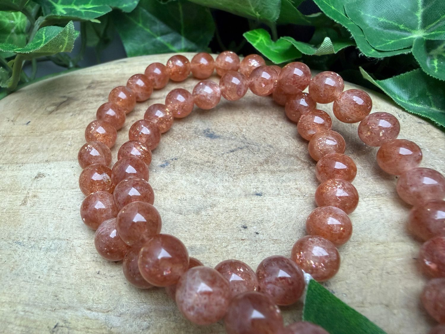 8mm Zonnesteen armband AA