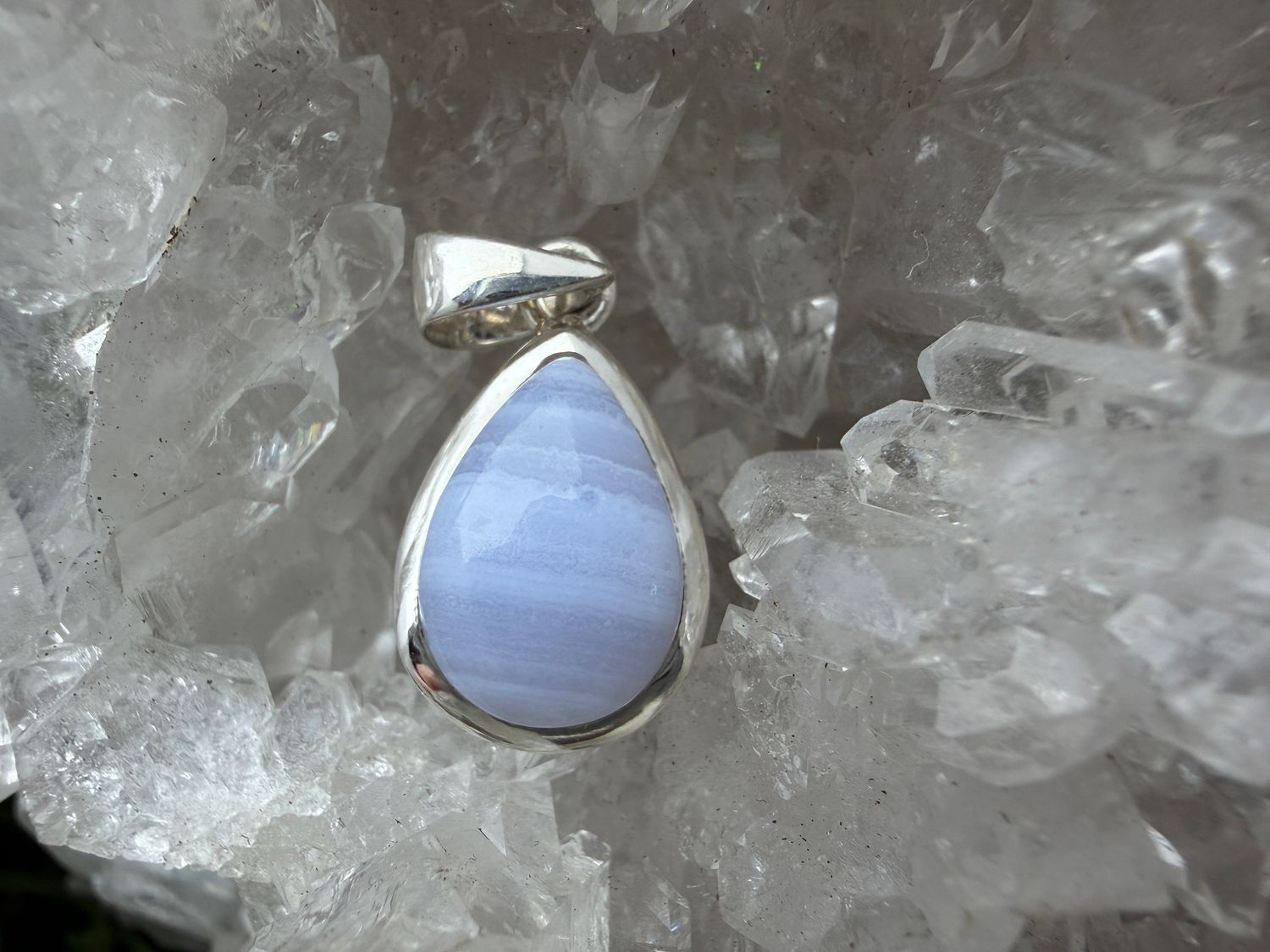 Blue Lace Agaat hanger