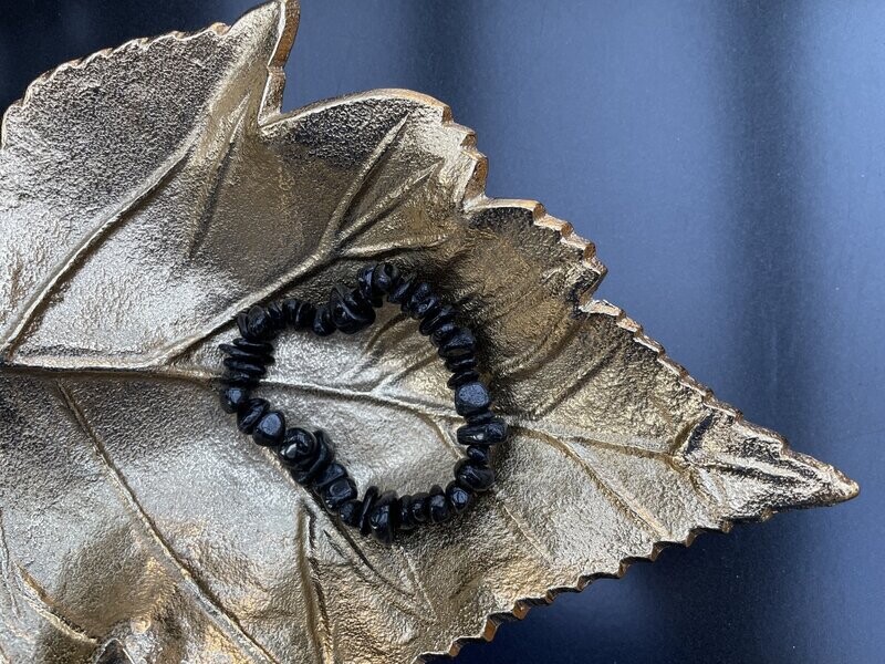 Zwarte toermalijn 10mm armband