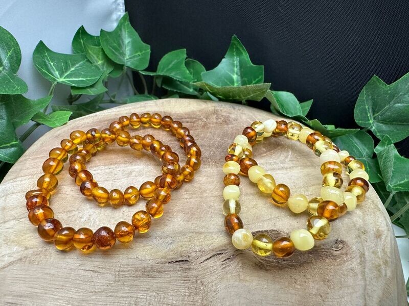 Baby barnsteen armbandje