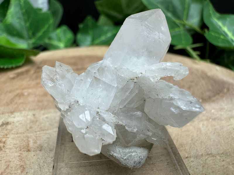 Bergkristal met iets Calciet