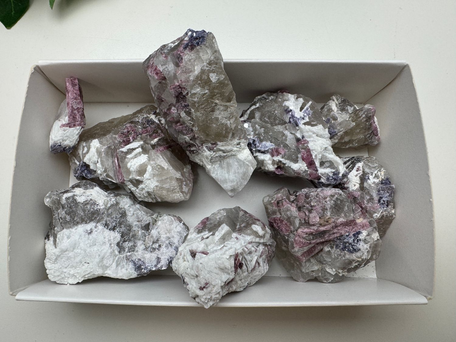 setje Roze Toermalijn met Lepidoliet