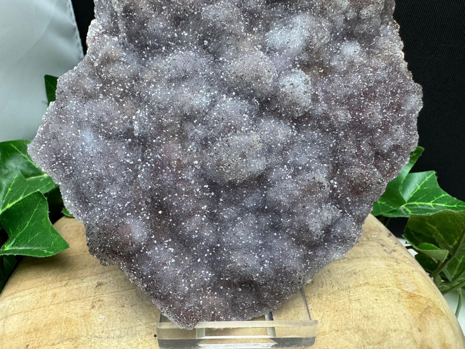 Amethist op Chalcedoon