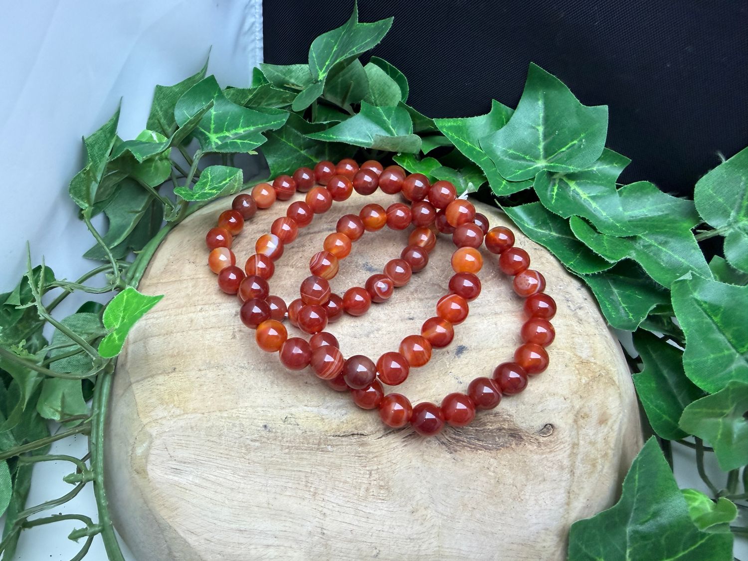 8mm Gebande Carneool