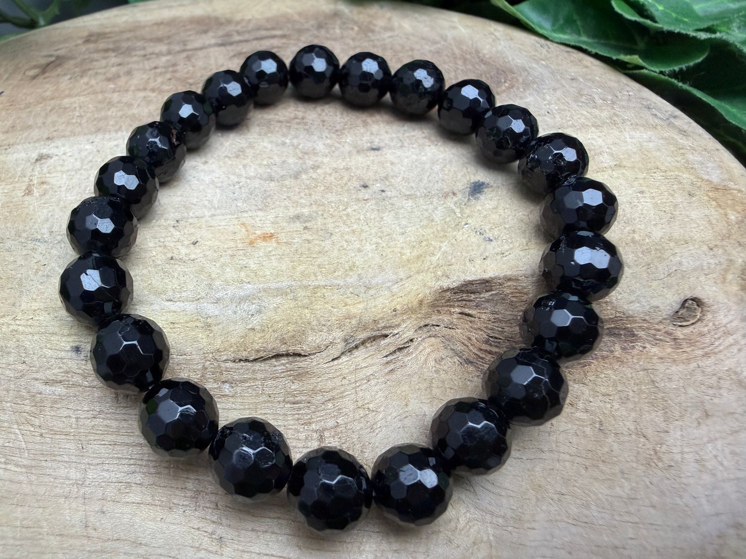 8mm Zwarte Toermalijn facet