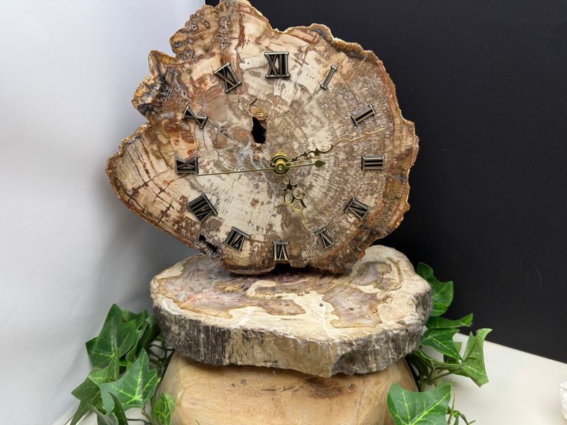 Klok van Versteend Hout