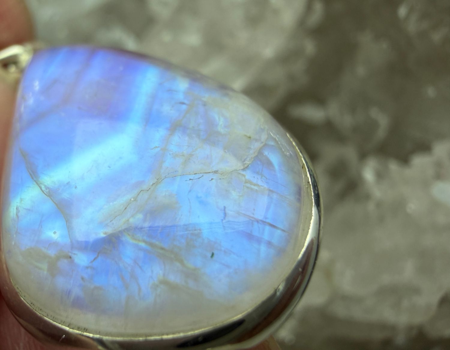 Regenboog Maansteen hanger