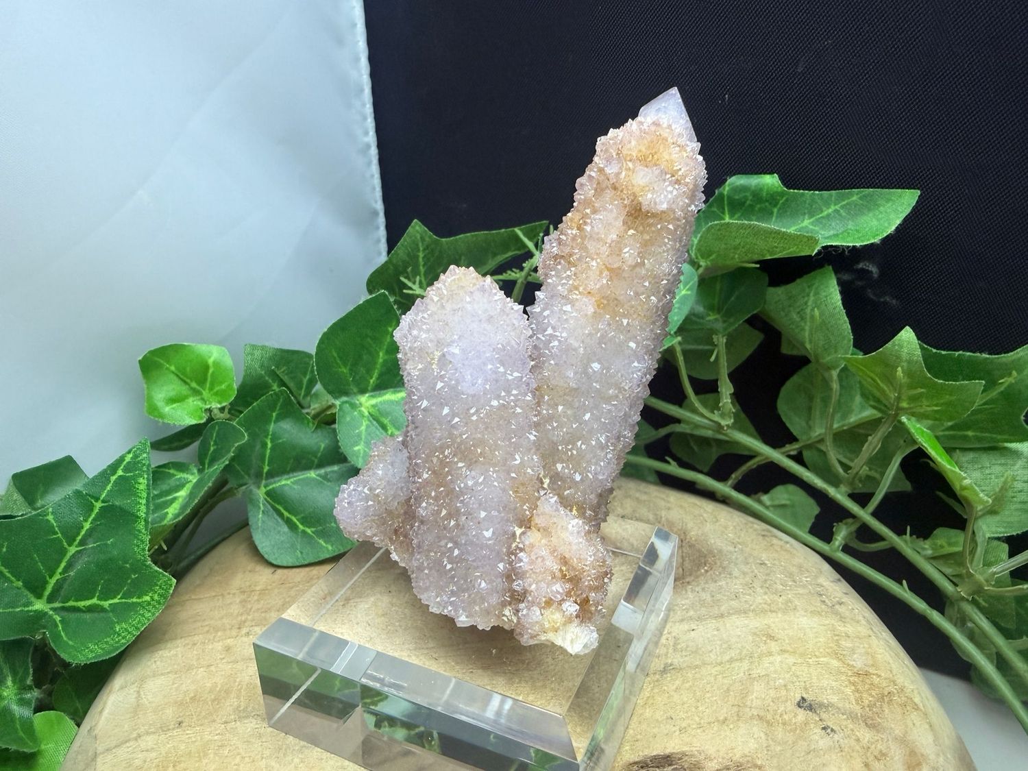 Cactus / Spirit Amethist op sokkel