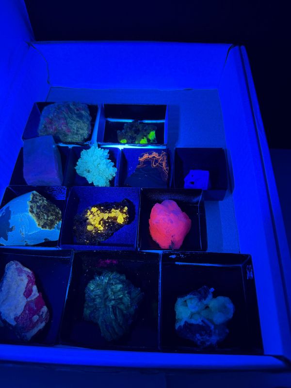 12 UV mineralen 365 nm