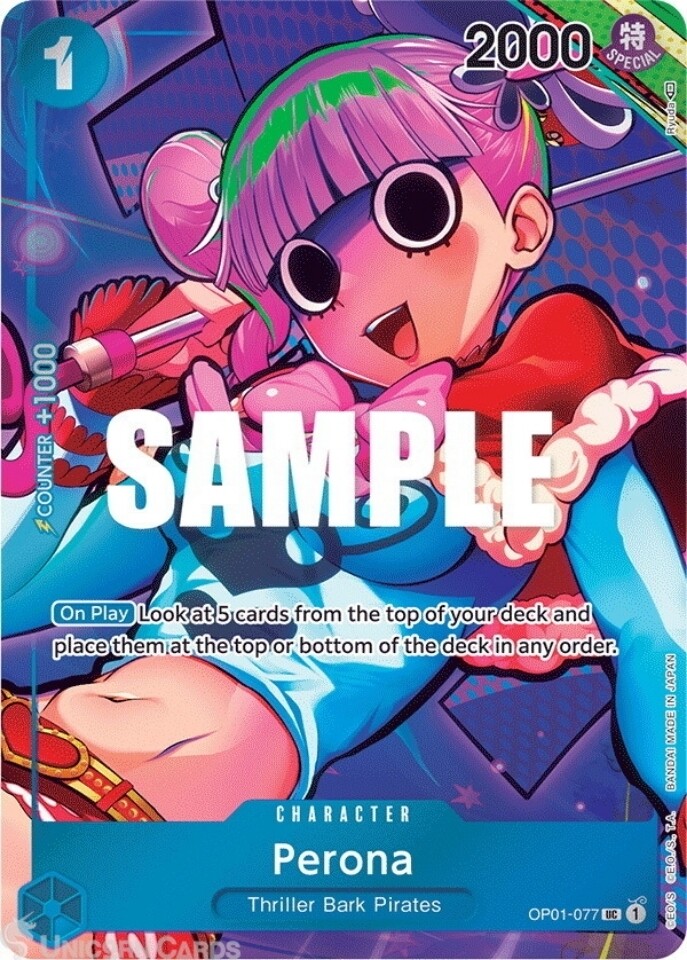 Perona AA Box Topper (OP01-077) - EN