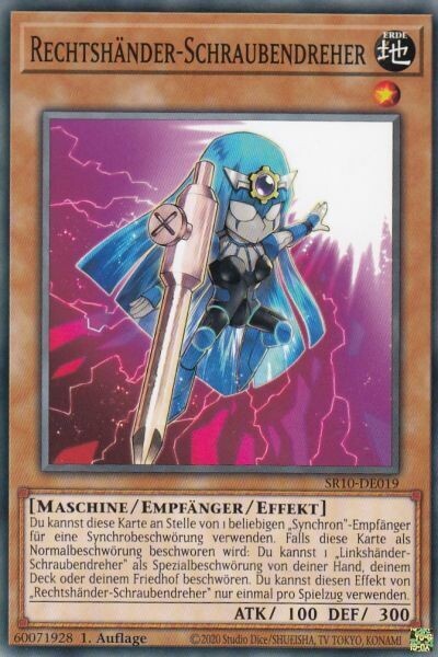 Rechtshänder-Schraubendreher (SR10)