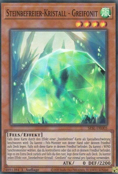 Steinbefreier-Kristall - Greifonit (Super Rare-SESL)