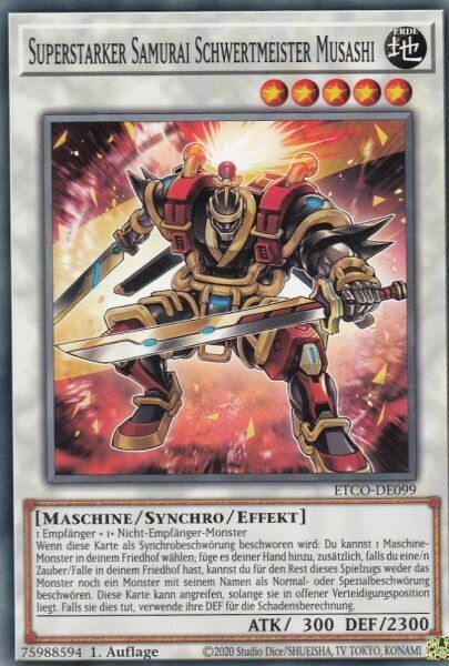 Superstarker Samurai Schwertmeister Musashi (ETCO)