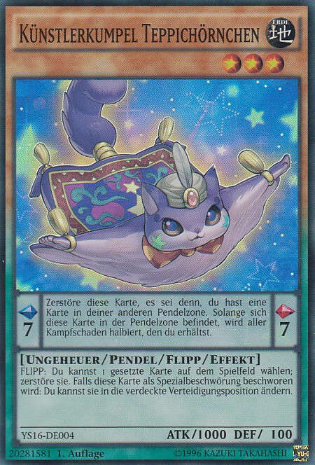 Künstlerkumpel Teppichörnchen (Super Rare-YS16)