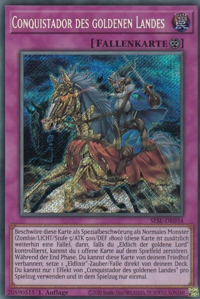 Conquistador des goldenen Landes (Secret Rare-SESL)