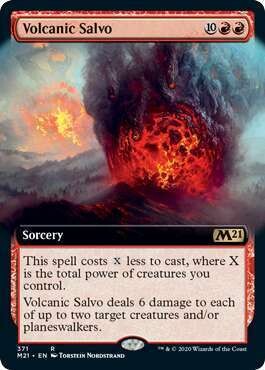 Volcanic Salvo (M21) Extended Art Foil - EN