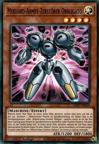 Meklord-Armee-Zerstörer Obbligato (Super Rare-LED7)