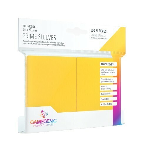 Gamegenic - Prime Sleeves - Yellow (100)