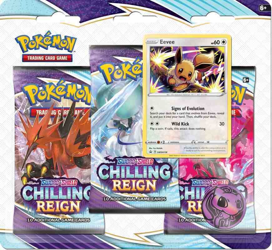 Pokémon -  Sword and Shield: Chilling Reign - Blister Pack - Eevee