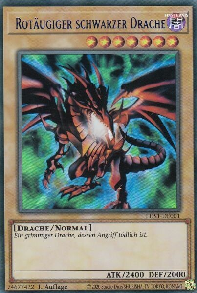 Rotäugiger Scharzer Drache (Colorful Ultra Rare-LDS1)