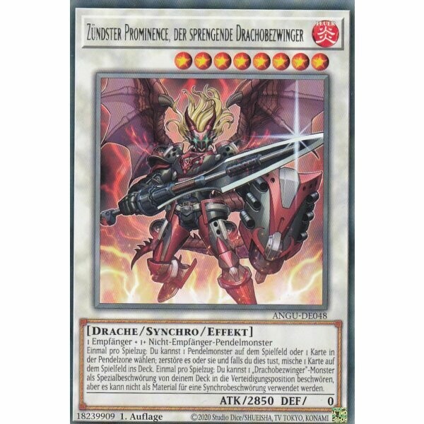 Zündster Prominence, der sprengende Drachobezwinger (Rare-ANGU)