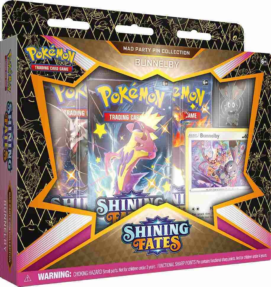 Pokémon - Shining Fates - Mad Party Pin Collection - Bunnelby - EN