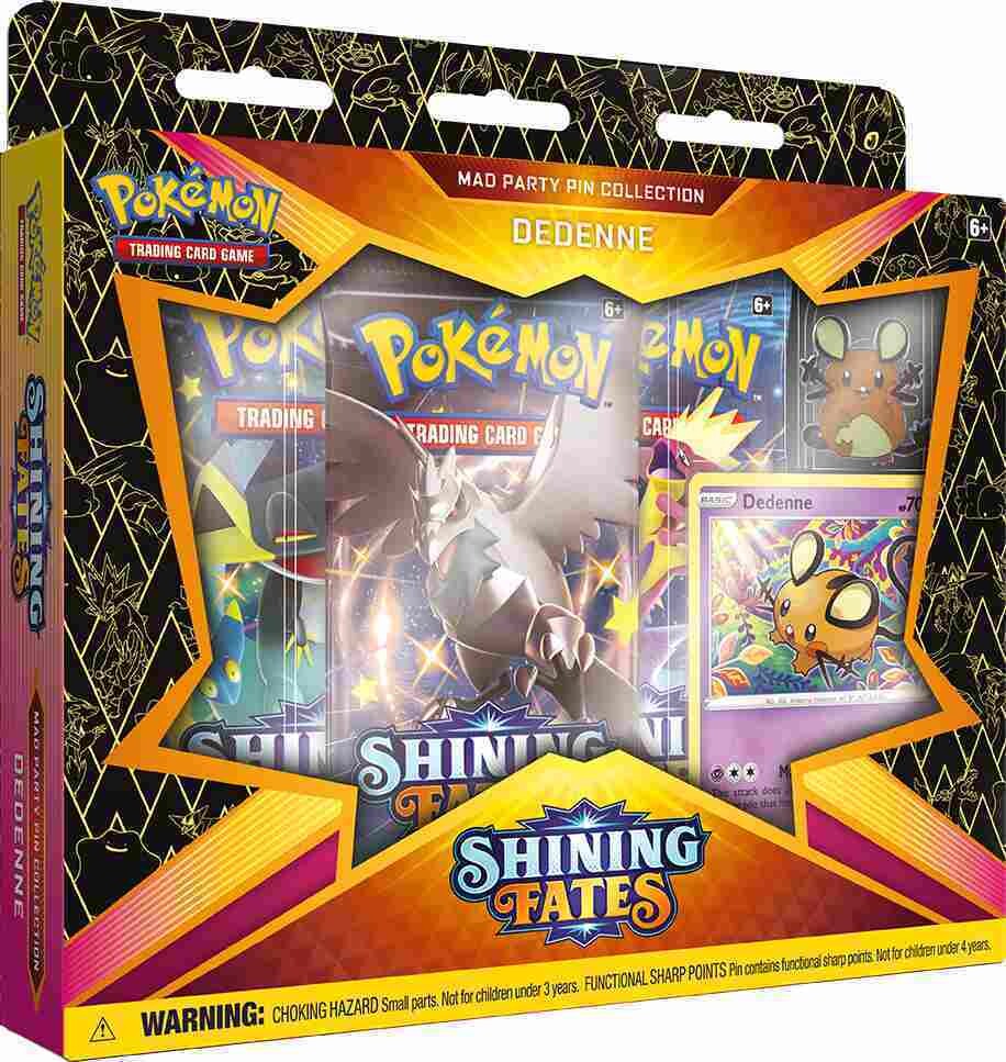Pokémon - Shining Fates - Mad Party Pin Collection - Dedenne - EN