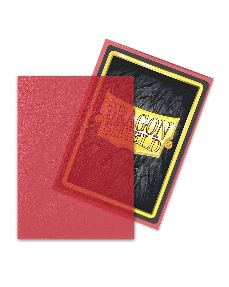 Dragon Shield - Standard Sleeves - Clear Red MATTE (100)