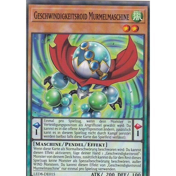 Geschwindigkeitsroid Murmelmaschine (LED8)