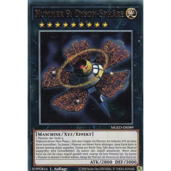 Nummer 9: Dyson-Sphäre (RARE-MGED)