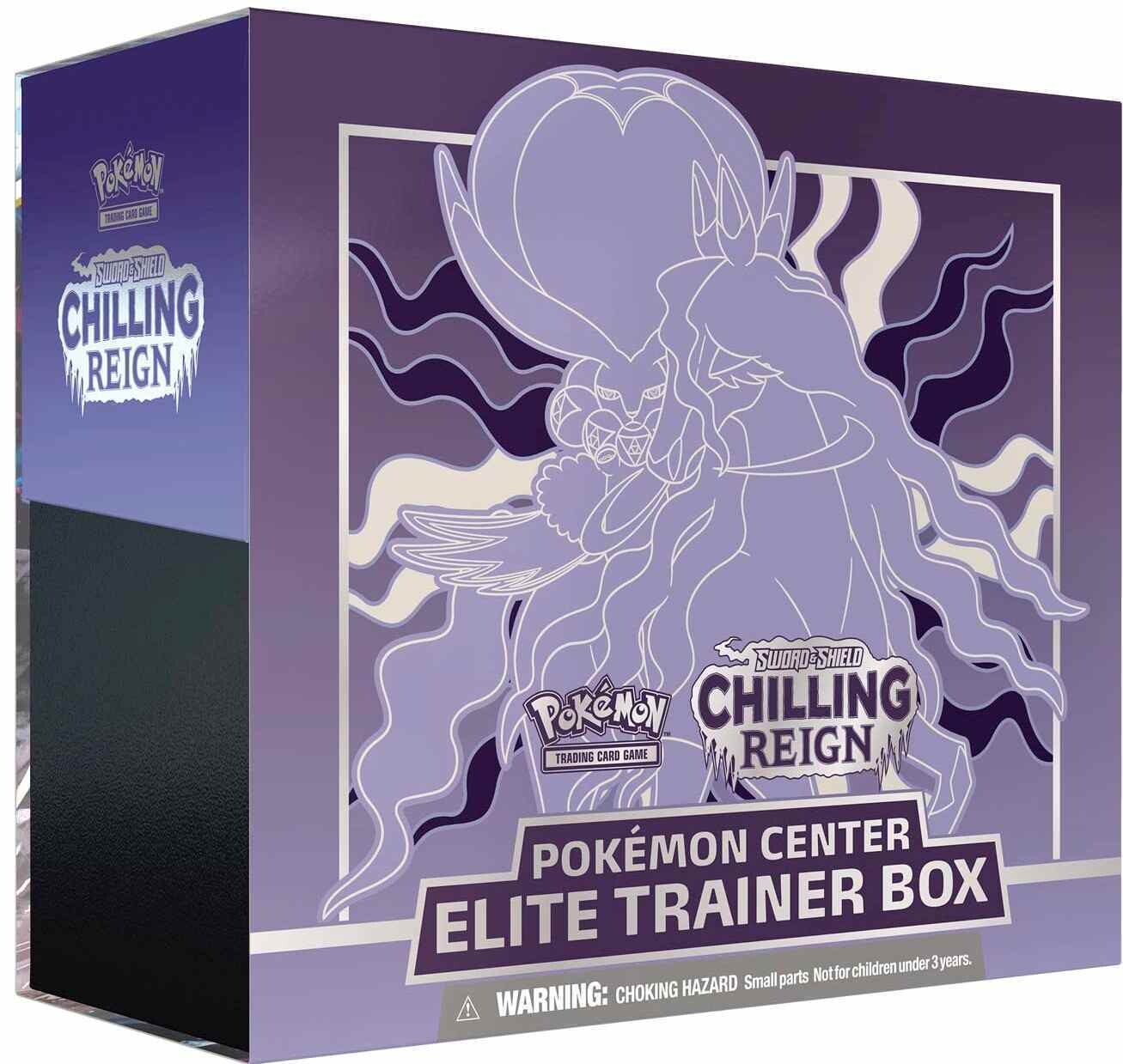Pokémon -  Sword and Shield: Chilling Reign - Top Trainer Box POKEMON CENTER EDITION (Purple) - EN