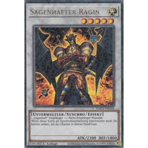 Sagenhafter Ragin (Duel Terminal Ultra Rare-HAC1)