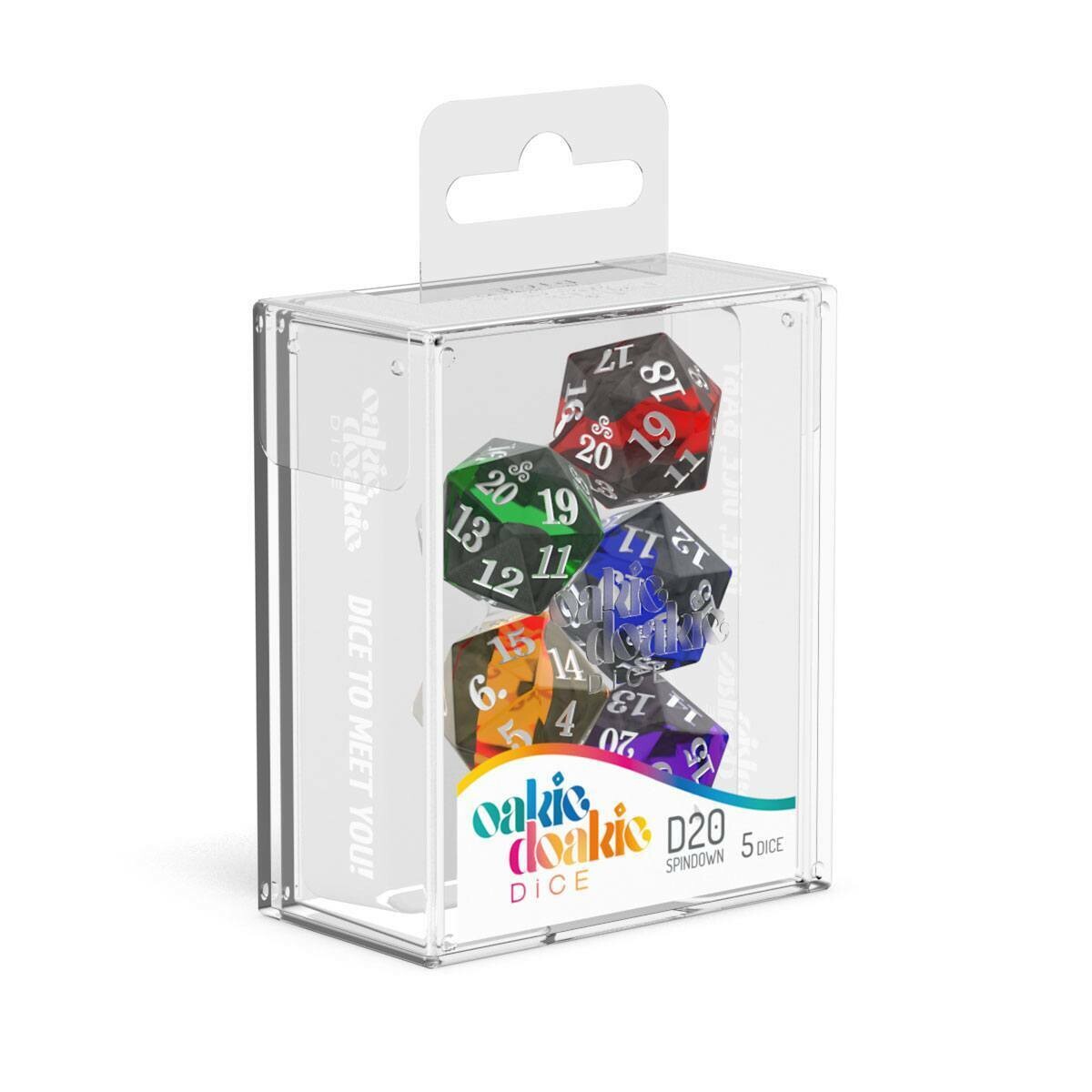 Oakie Doakie - Dice W20 Spindown-Dice Set - Enclave (5)