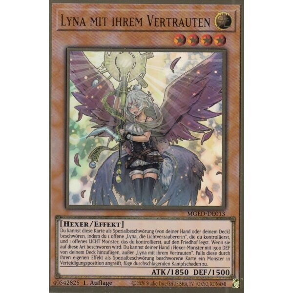 Lyna mit ihrem Vertrauten (ALT. ART.) (GOLD RARE-MGED)