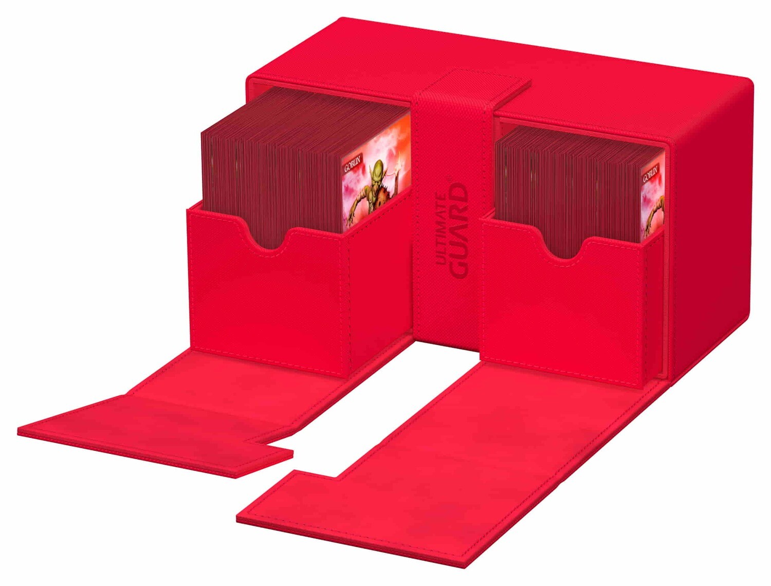Ultimate Guard - Twin Flip&#39;n&#39;Tray 200+ Xenoskin - Monocolor Red