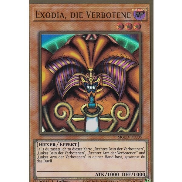 Exodia, die Verbotene (GOLD RARE-MGED)